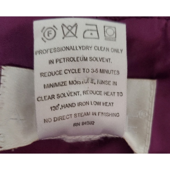 Amsale Purple One Shoulder Gown Size 6 - Picture 4 of 5